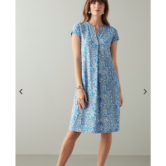 J. Jill Dresses & Skirts - J.Jill Blue Paisley Women's A-Line Dress, NWT, M